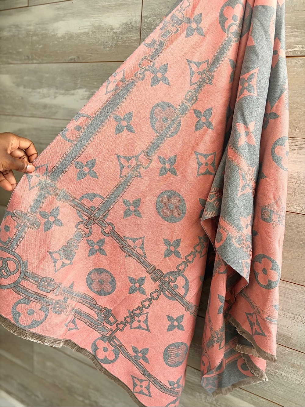 Monogram scarf
